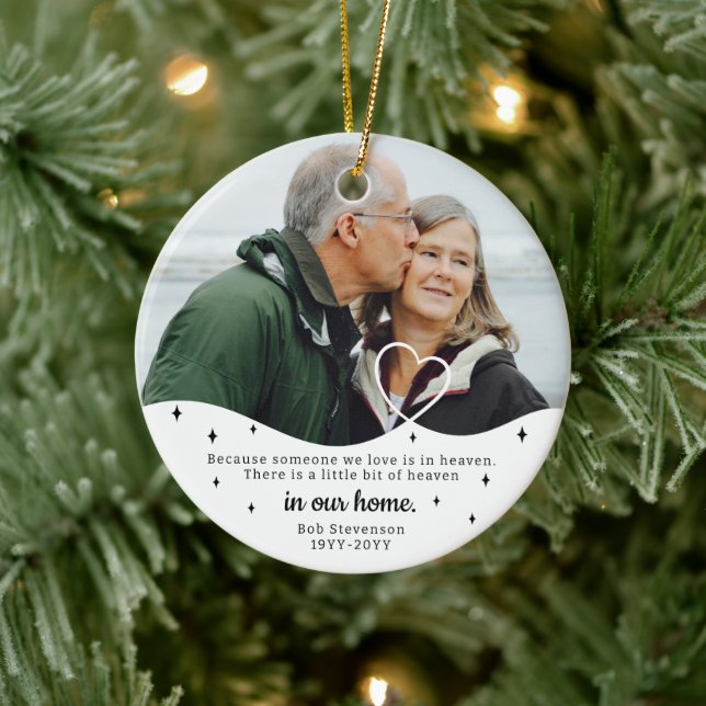 In Memory of Remembrance Pet Loss Funeral Decease Ceramic Ornament (Tree)