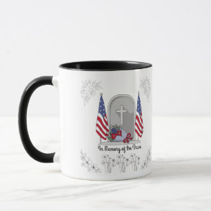 In memory of the brave black & white mug