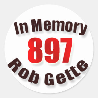 In Memory of the late Rob Gette sticker