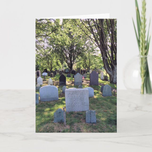 In memory of the Pilgrim Howland family Card (Front)