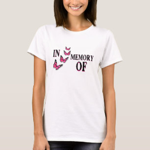 In Memory Of - Write on Shirt with Butterflies
