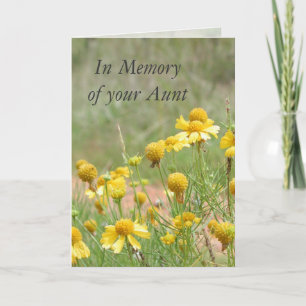 In Memory of your Aunt Card