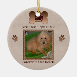 In Memory of Your Dog Ceramic Ornament