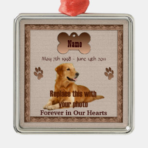 In Memory of Your Dog Metal Tree Decoration