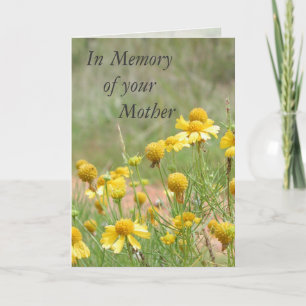In Memory of your Mother Card