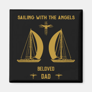 In Memory Sailer Boater Funeral Magnet