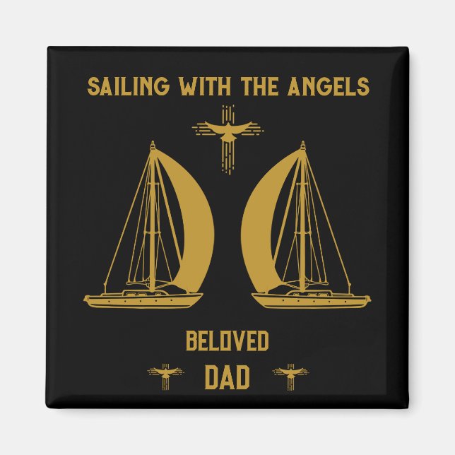 In Memory Sailer Boater Funeral Magnet (Front)
