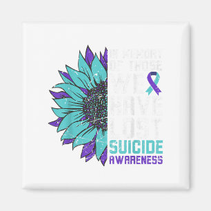 In Memory Suicide Awareness, Prevention Sunflower Magnet