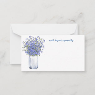 In Memory Sympathy Memorial Angel florist card