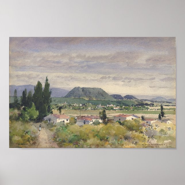 In Mexico William Henry Holmes Watercolor Fine Art Poster (Front)