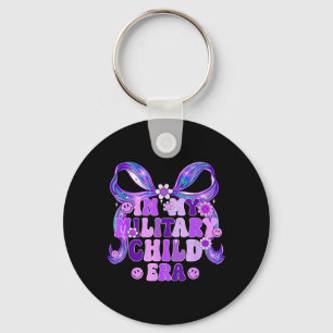 in Military Child Era Coquette Bow Purple Up for Key Ring