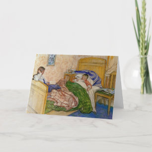 In Mom's Bed 1908 Card