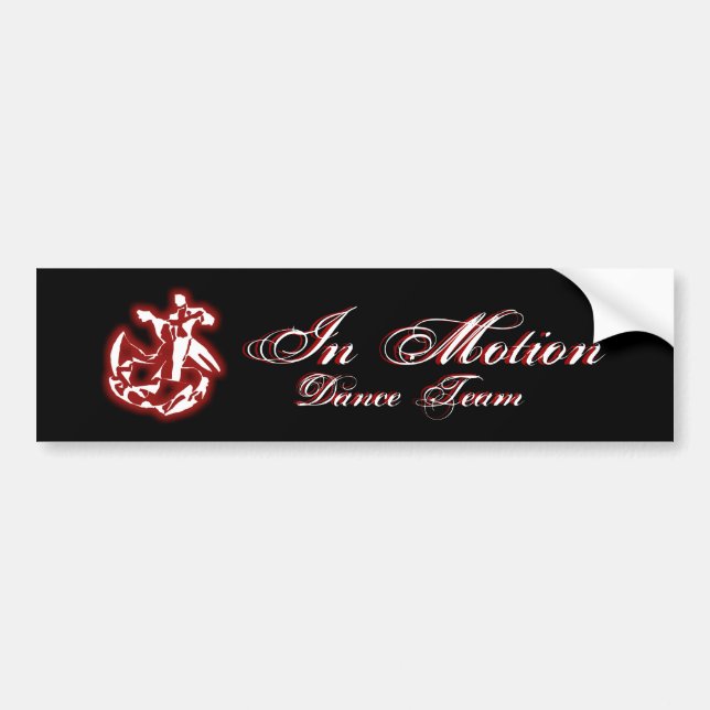 In Motion Bumper Sticker (Front)