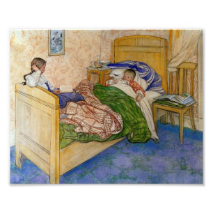 In Mum's Bed 1908 Photo Print