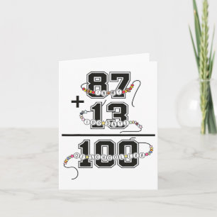 In My 100 Days Of School Era Funny Friendship Brac Card