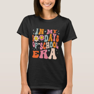 In My 100 Days Of School Era Retro Disco 100th Day T-Shirt