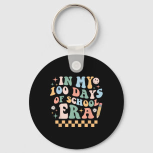 In My 100 Days Of School Era Teacher 100th Day Of  Key Ring