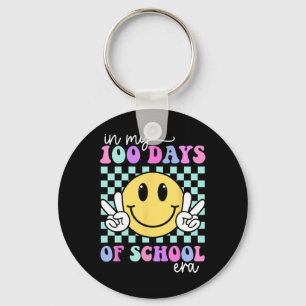 In My 100 Days Of School Era Teacher Kid 100th Day Key Ring