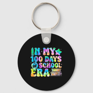 In My 100 Days Of School Era Tie Dye 100th Day Of Key Ring