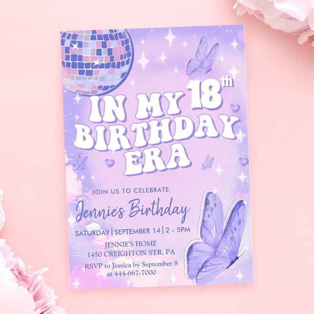 In My 18th Birthday Era Party Invitation (Creator Uploaded)