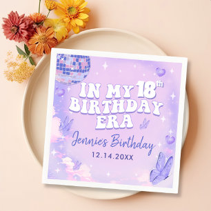 In My 18th Birthday Era Party Napkin