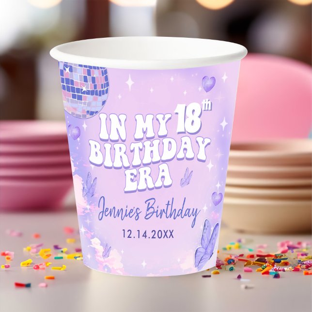 In My 18th Birthday Era Party Paper Cups (Creator Uploaded)