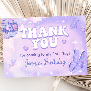 In My 18th Birthday Era Party Thank You Card