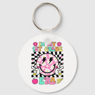 In My 1st Grade Era Smile Face Back To School Teac Key Ring
