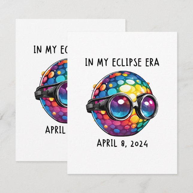 In My 2024 Solar Eclipse Era Enclosure Card (Front/Back)