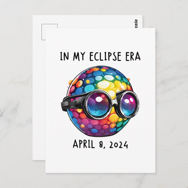 In My 2024 Solar Eclipse Era Postcard (Front/Back)