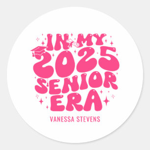 In My 2025 Senior Era  Classic Round Sticker