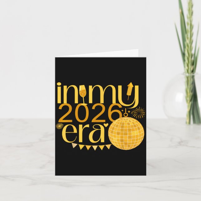 In My 2026 Era Happy New Year Party Countdown Fami Card (Front)