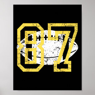 In My 87 Era Funny Football Vintage Poster