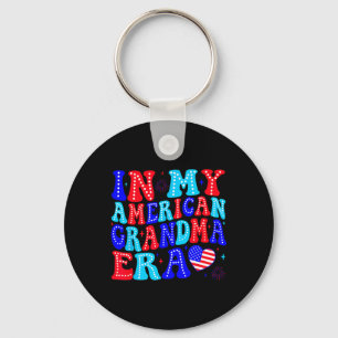 In My American Era Grandma 4th Of July Patriotic D Key Ring
