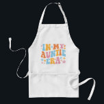 In My Auntie Era I Standard Apron<br><div class="desc">Fun design, perfect for any new auntie. Awesome way to announce a pregnancy to your sister! 'In My Auntie Era' fun quote for a woman who already loves her nephews and nieces to wear daily. Are you an awesome aunt? Accentuate your style with this groovy art! Give this to your...</div>
