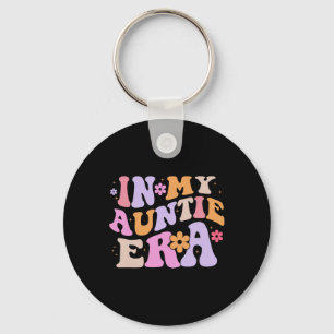 In My Auntie Era Retro Groovy For Cute Aunt Life M Key Ring