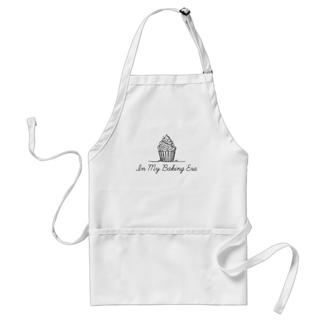 “In my baking era” Standard Apron (Front)