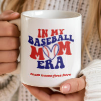 IN MY BASEBALL MOM ERA VINTAGE RETRO TEAM NAME