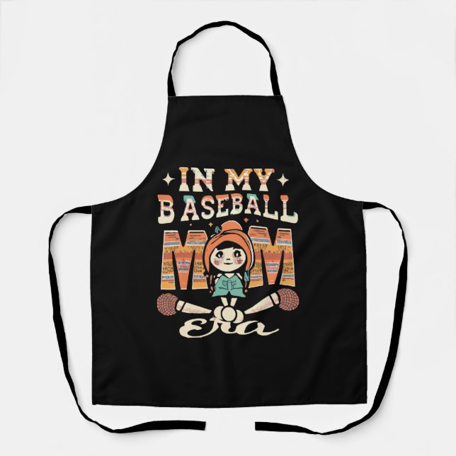 In My Baseball Mum Era Apron (Front)