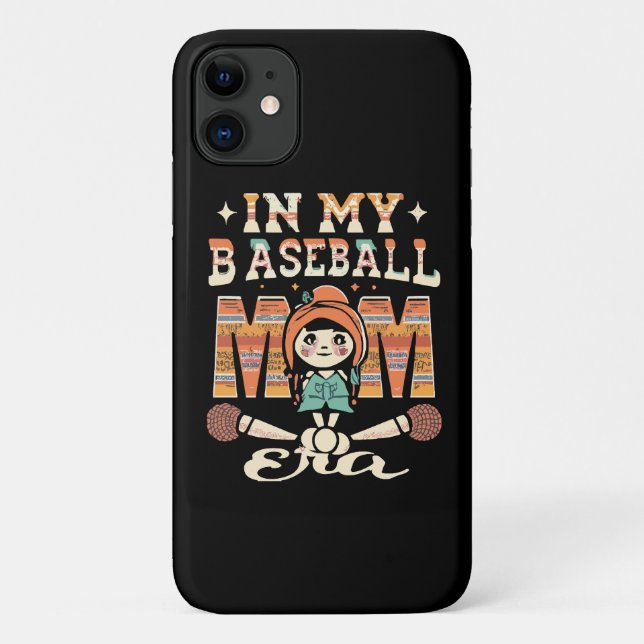 In My Baseball Mum Era Case-Mate iPhone Case (Back)