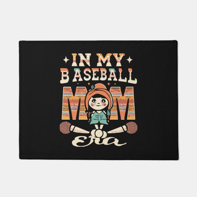 In My Baseball Mum Era Doormat (Front)