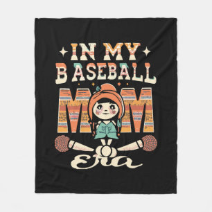 In My Baseball Mum Era Fleece Blanket