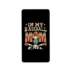 In My Baseball Mum Era Label
