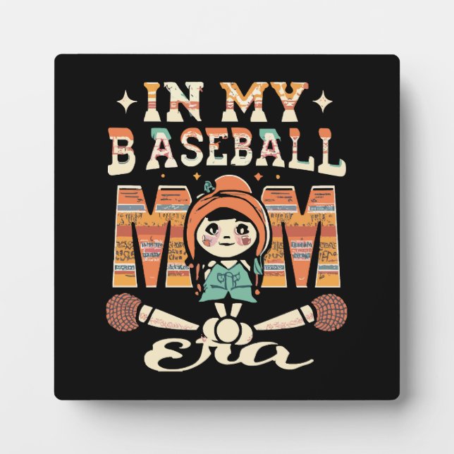 In My Baseball Mum Era Plaque (Front)