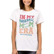 In My Baseball Mum Era Retro Vintage Quote