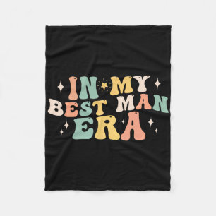 In My Best Man Era Groom Wedding Bachelor Party Gr Fleece Blanket