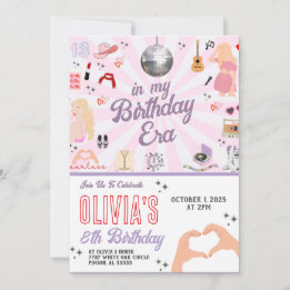 In My Birthday Era Birthday Invitation