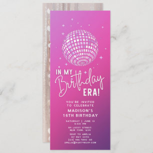In My Birthday Era, Era Party, Eras Party Photo Invitation