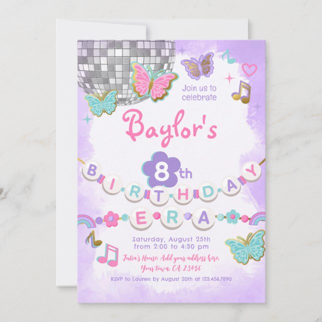 In My Birthday Era Party Invitation (Front)