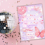 In My Birthday Era Pink Butterfly Birthday Invitation<br><div class="desc">In My Birthday Era Pink Butterfly Birthday</div>